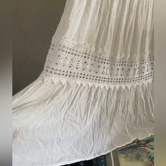 Fortunate One Strapless Maxi Dress White Sz M New with Tags! - Picture 9 of 16